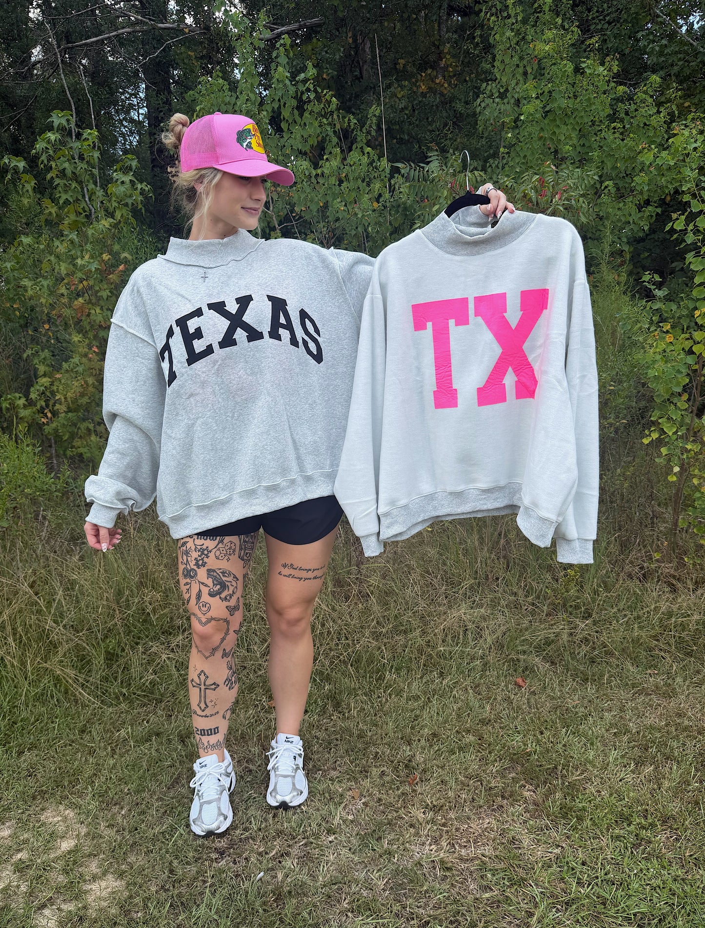 Texas Reversible Mock Neck Sweatshirt