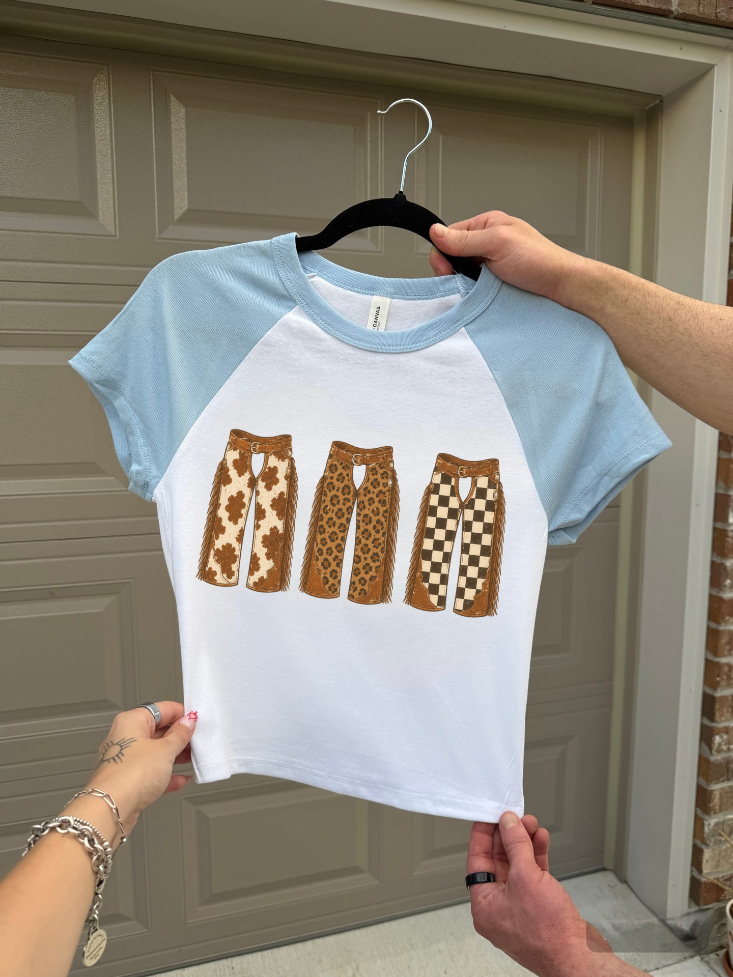 Triple Chaps Baby Tee