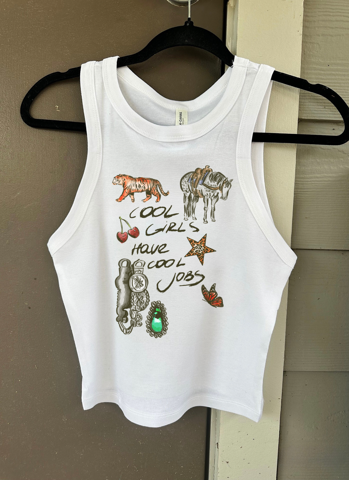 Cool Girls, Cool Jobs Cropped Tank