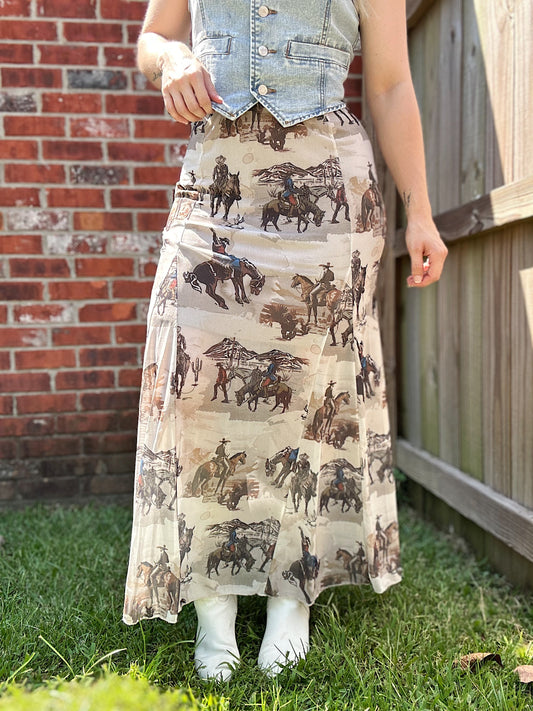 Wild West Maxi Skirt