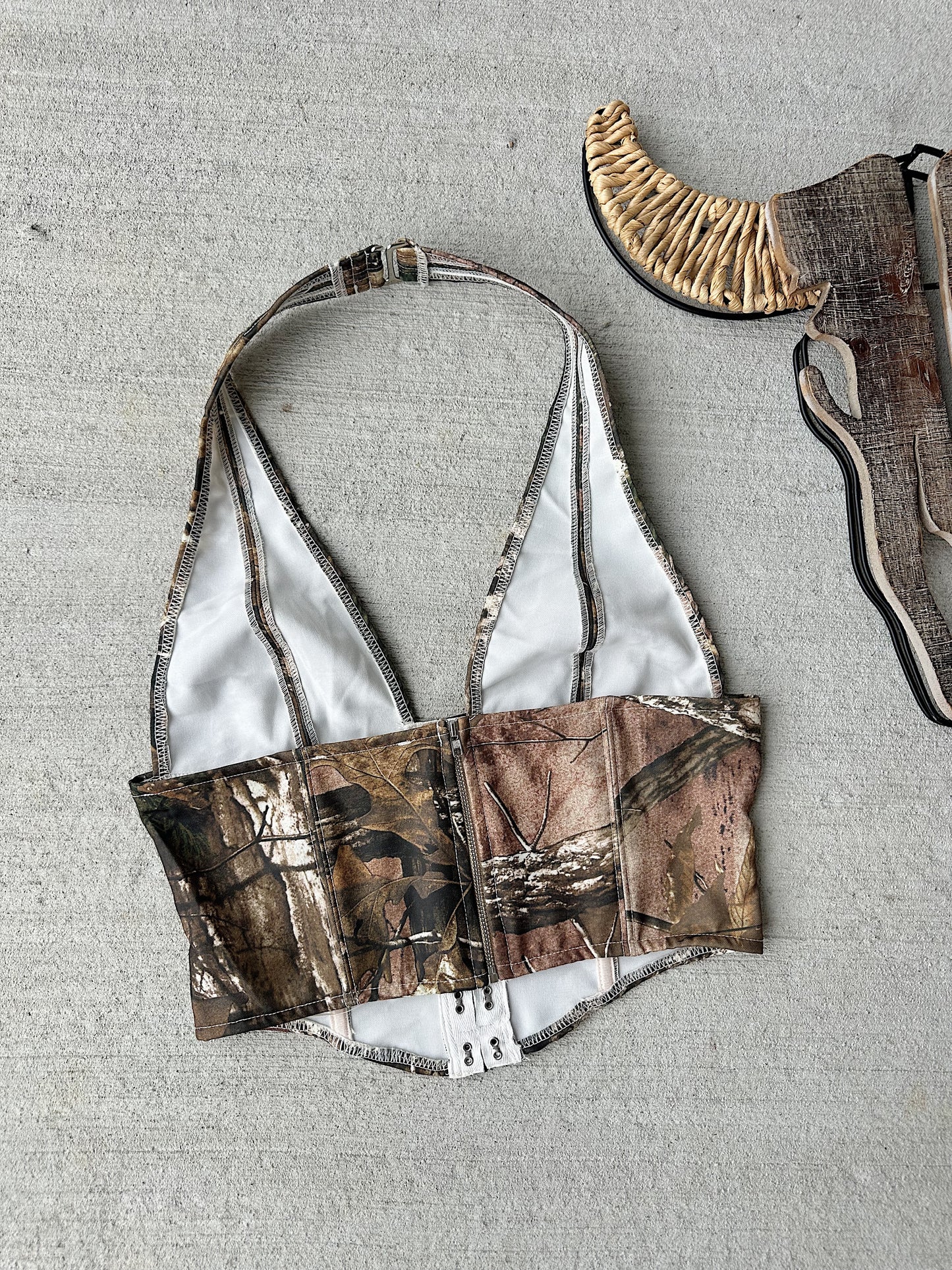 Camo Halter Top