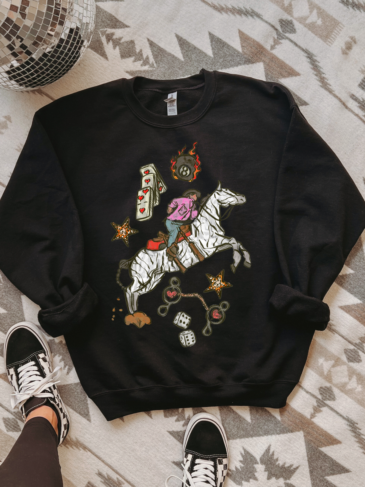 Wild Card Cowboy Crewneck