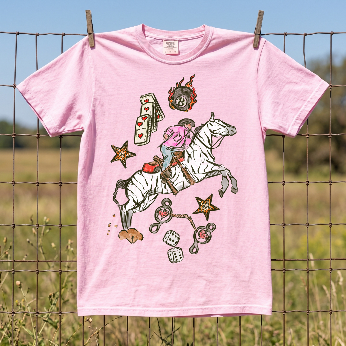 Wild Card Cowboy COMFORT COLORS TEE