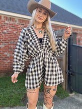 Load image into Gallery viewer, The Plaid Romper
