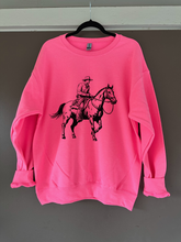 Load image into Gallery viewer, The Cowboy Crewneck (Hot Pink)
