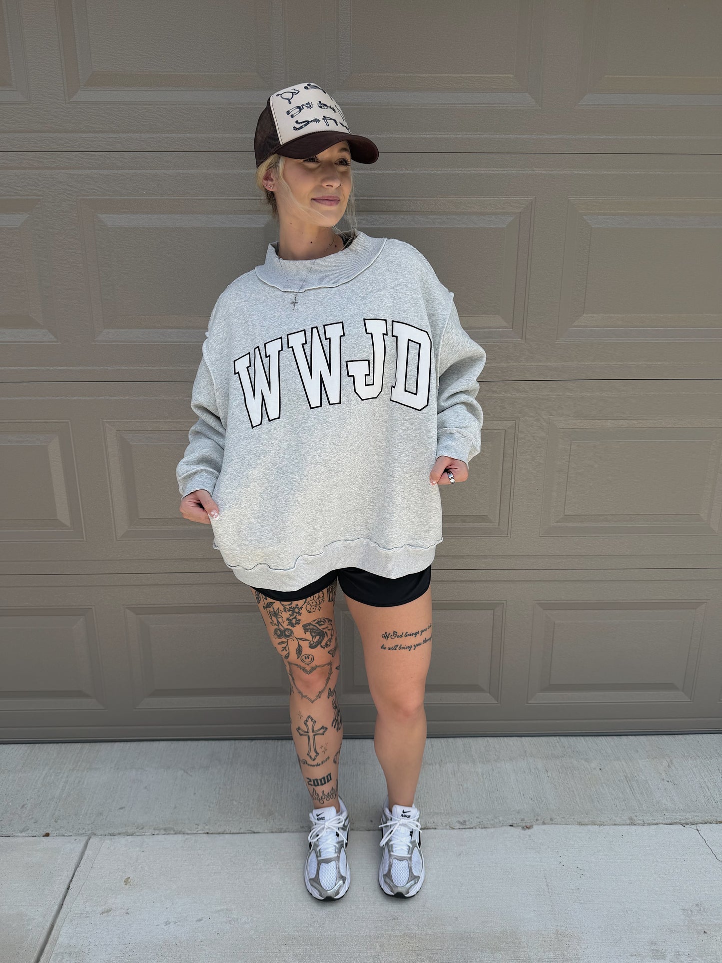 WWJD Mock Neck Sweatshirt