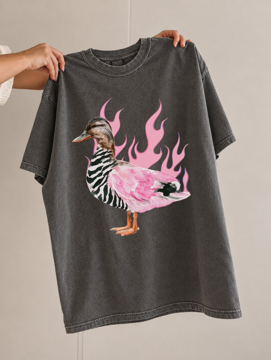 Pink Flame Mallard COMFORT COLORS TEE