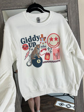 Load image into Gallery viewer, Giddy Up Collage TEE, CREWNECK or QUARTER ZIP
