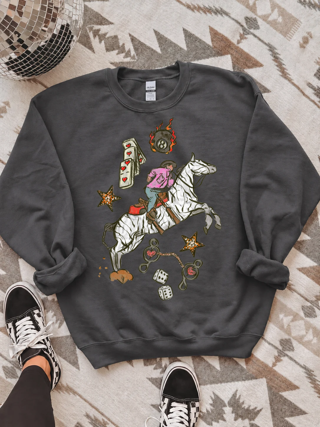 Wild Card Cowboy Crewneck