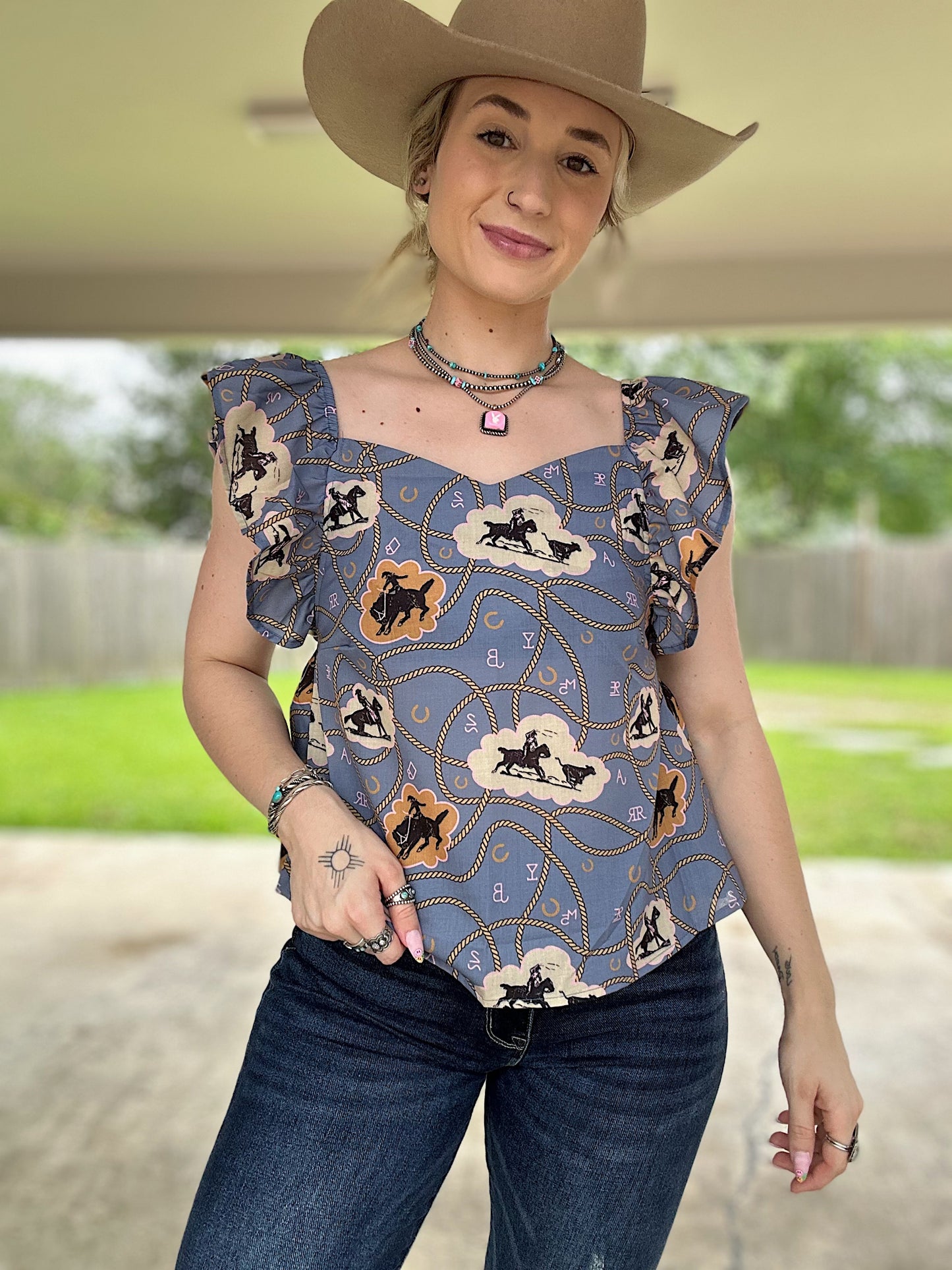 Lady Lasso Top