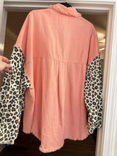 Load image into Gallery viewer, Pink Leopard Shacket Size Medium
