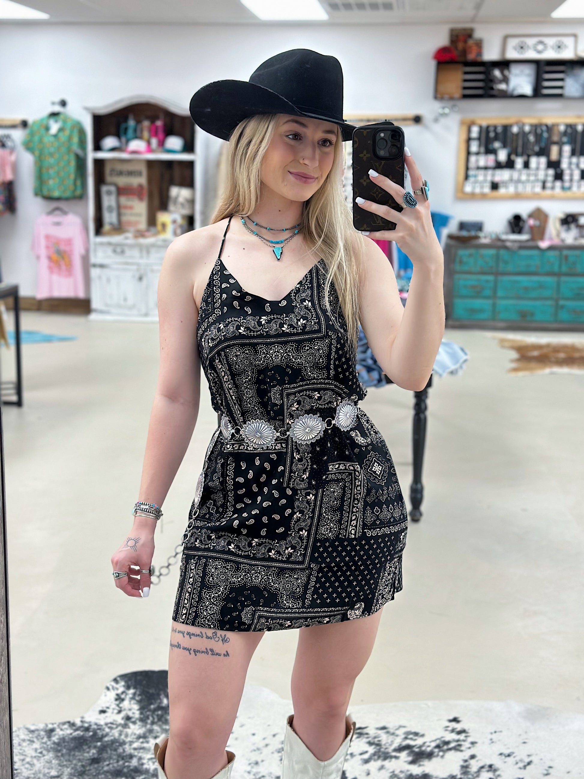 The Bandana Dress – Gunpowder and Glam Boutique