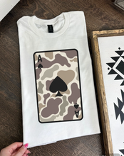 Load image into Gallery viewer, Camo Playing Card TEE or CREWNECK
