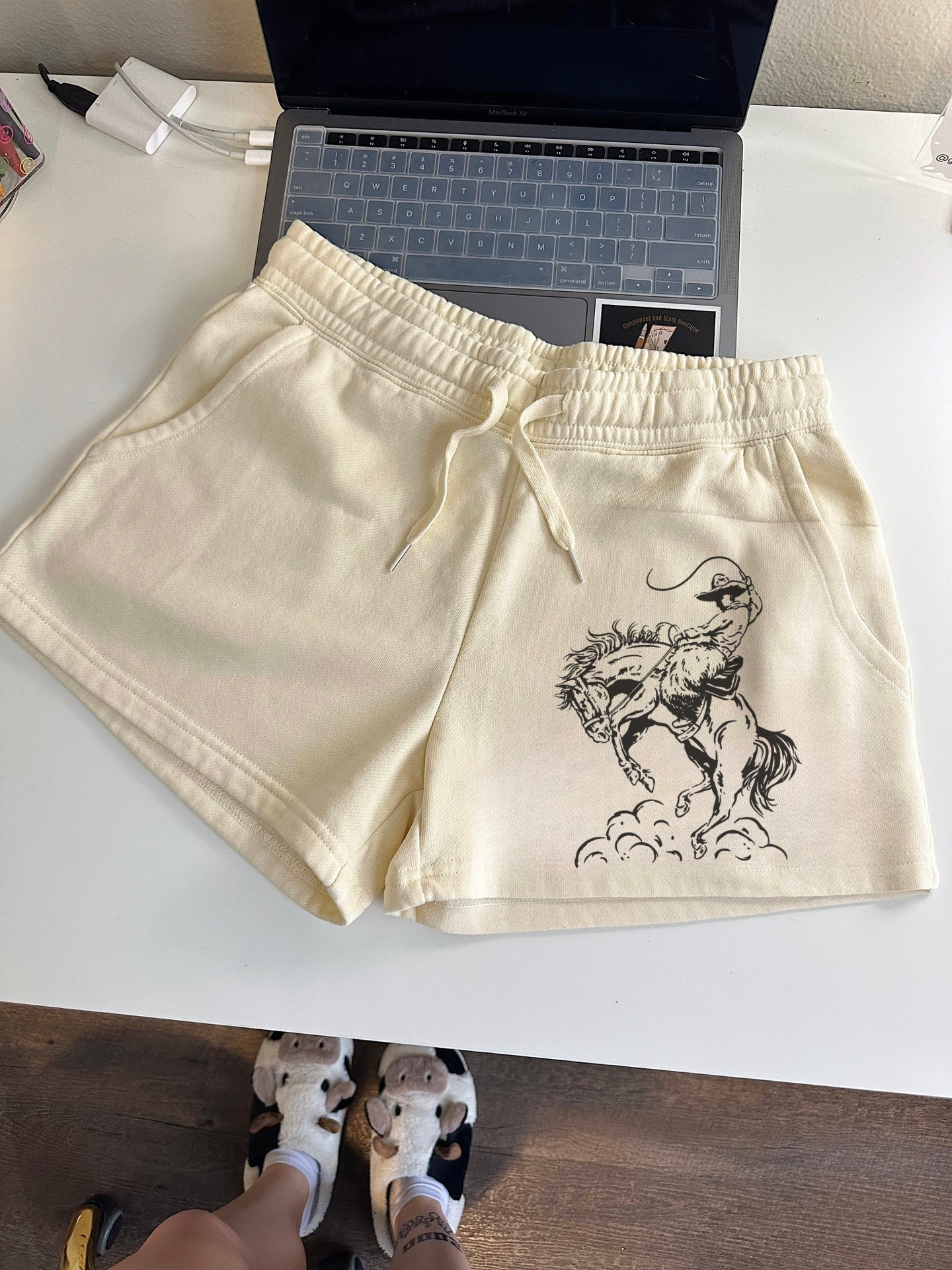 Cowboy Doodle Lounge Shorts