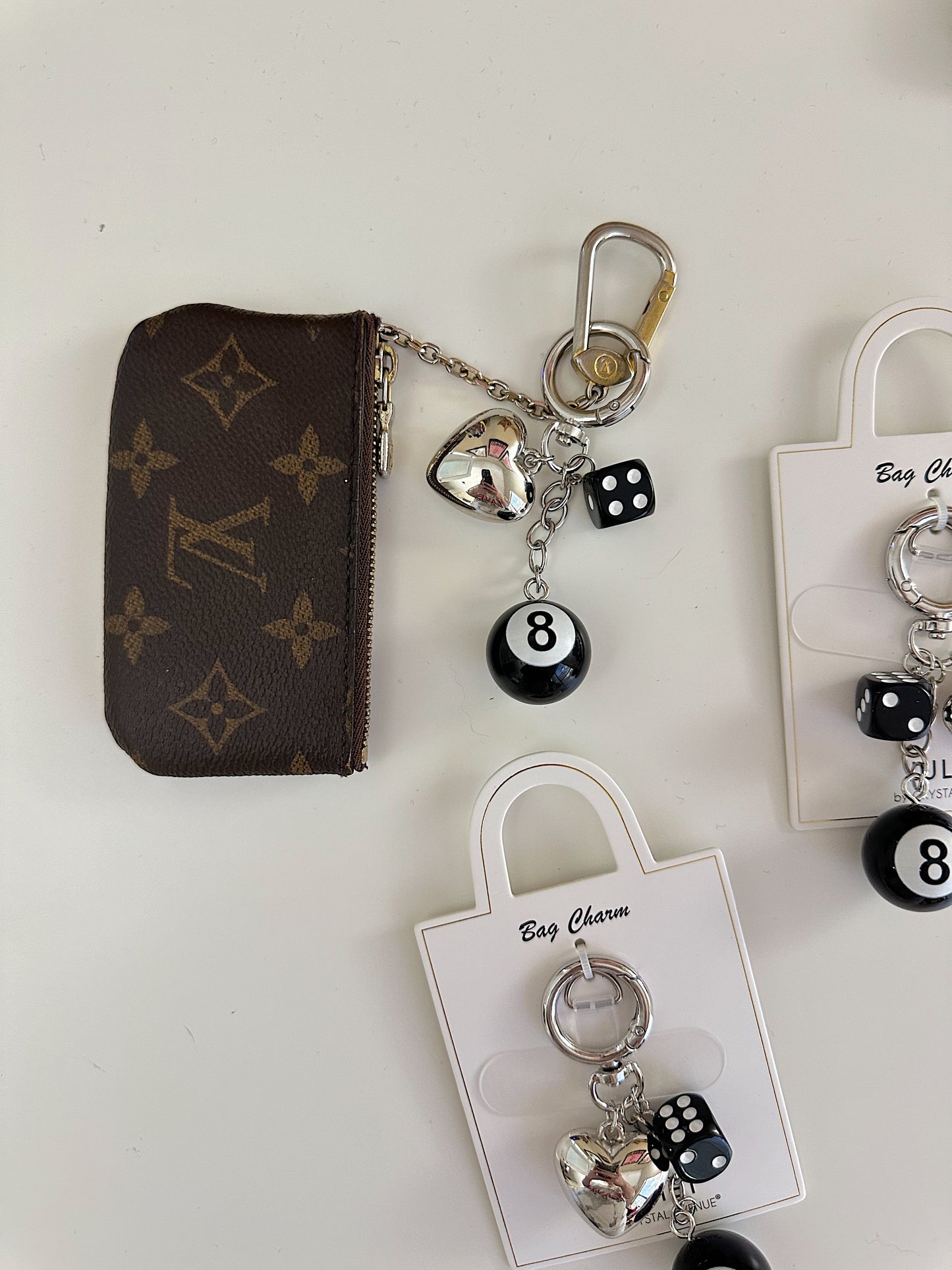 8 Ball Keychain / Bag Charm