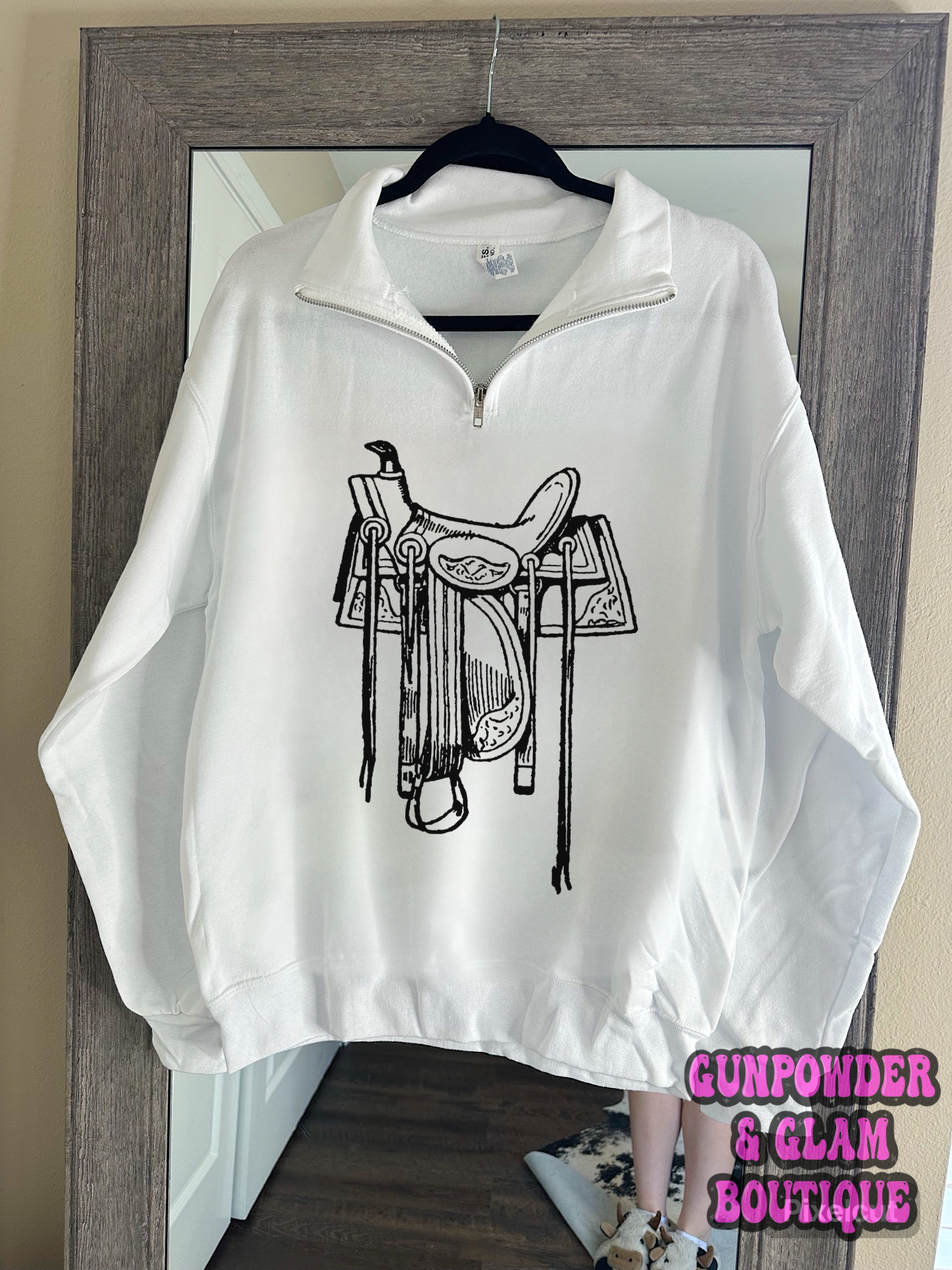 Saddle Quarter Zip