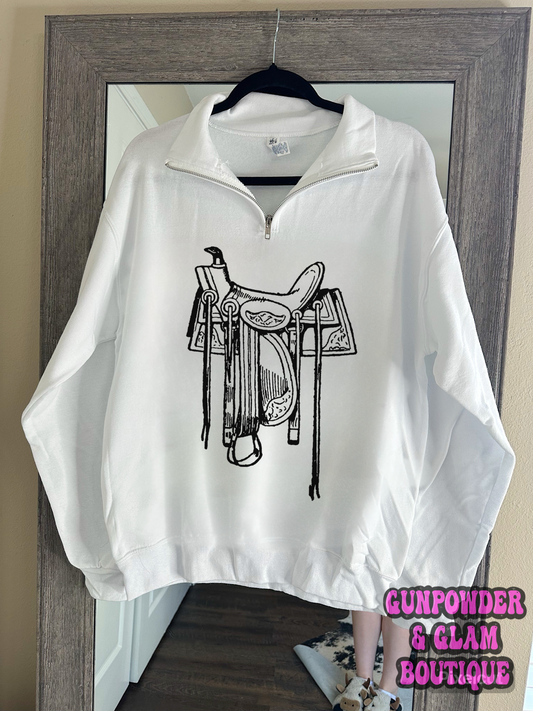 Saddle Quarter Zip