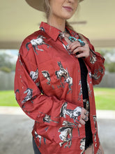 Load image into Gallery viewer, Wild Horses Button Down (Rust)
