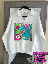 Load image into Gallery viewer, Grunge Bunny Quarter Zip
