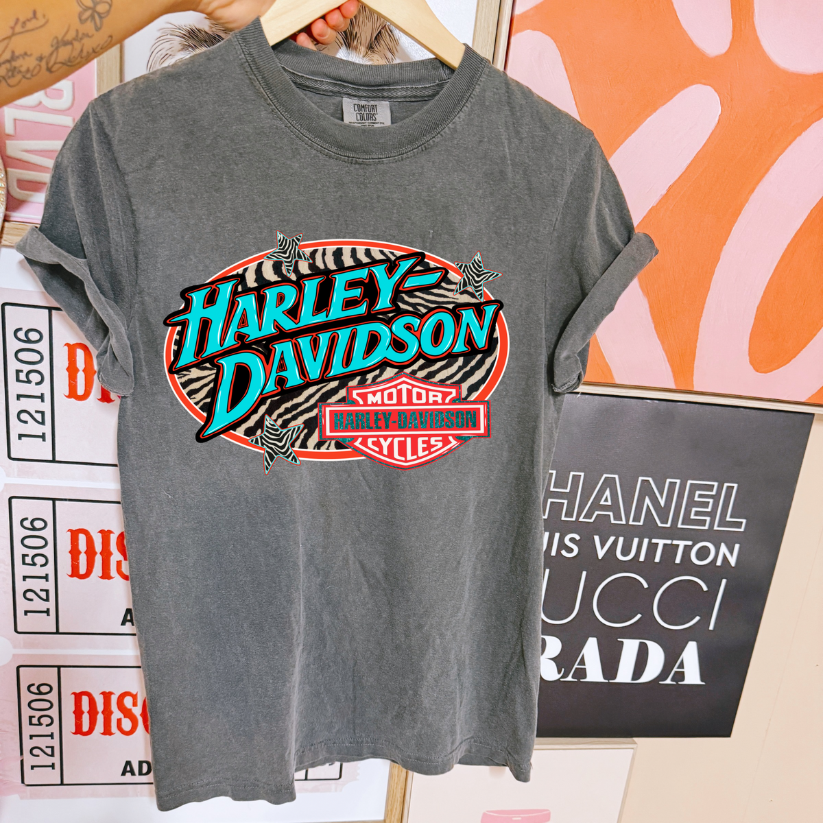 Zebra Harley COMFORT COLORS TEE