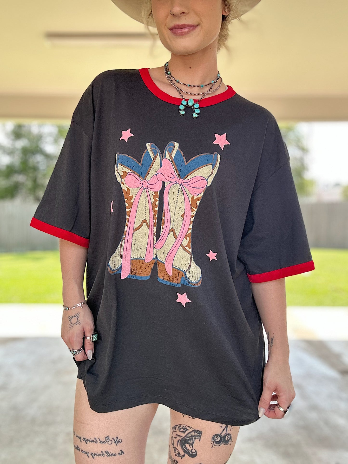 Cowgirl Coquette Oversized Tee