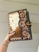 Load image into Gallery viewer, Tooled Leather Bible Cover (Style 5)
