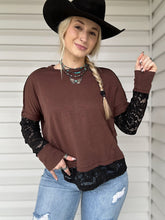 Load image into Gallery viewer, Lace Layered Long Sleeve
