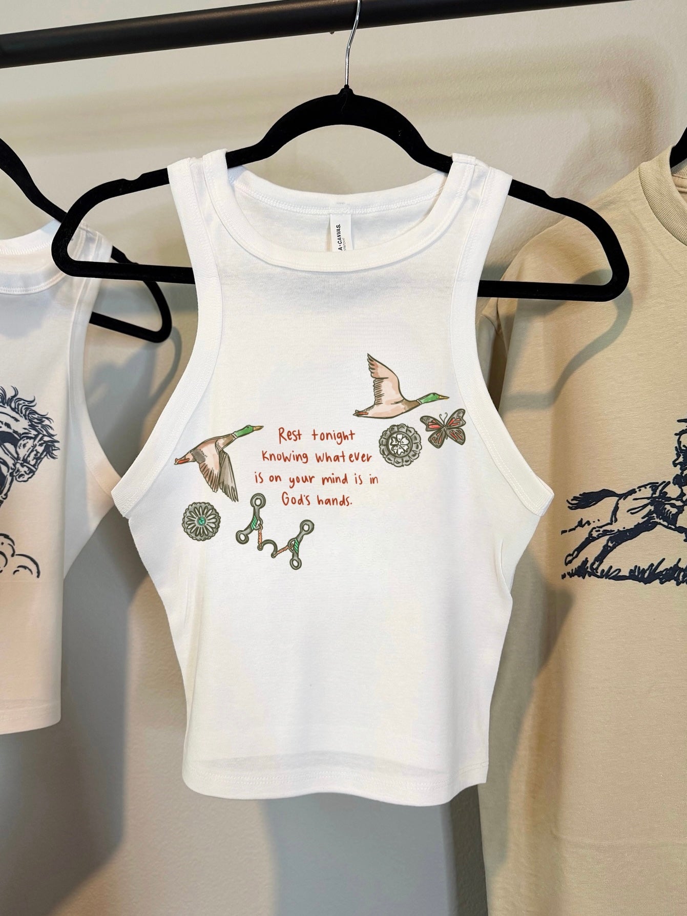 In God’s Hands Cropped Tank