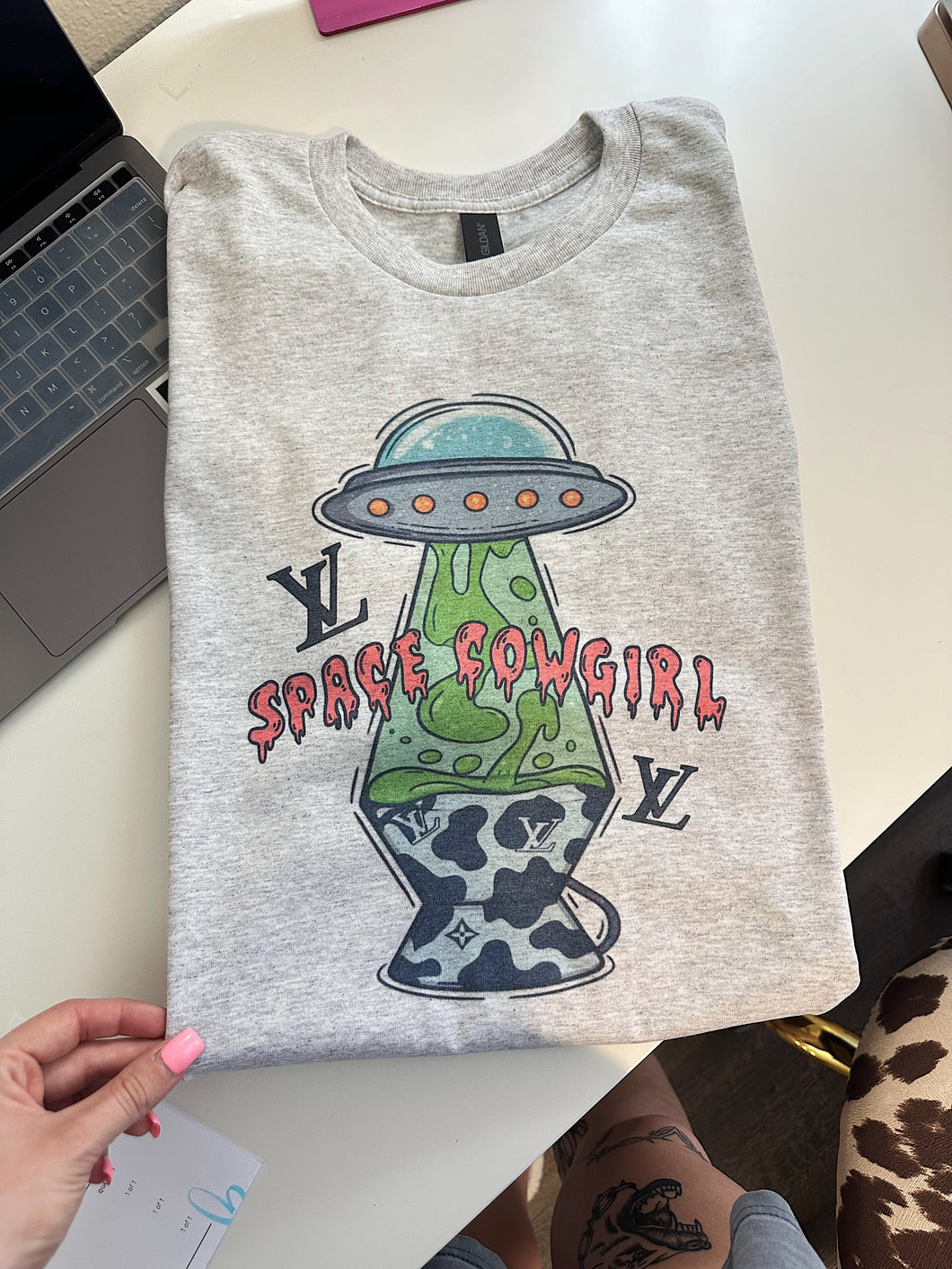 Space Cowgirl TEE or CREWNECK