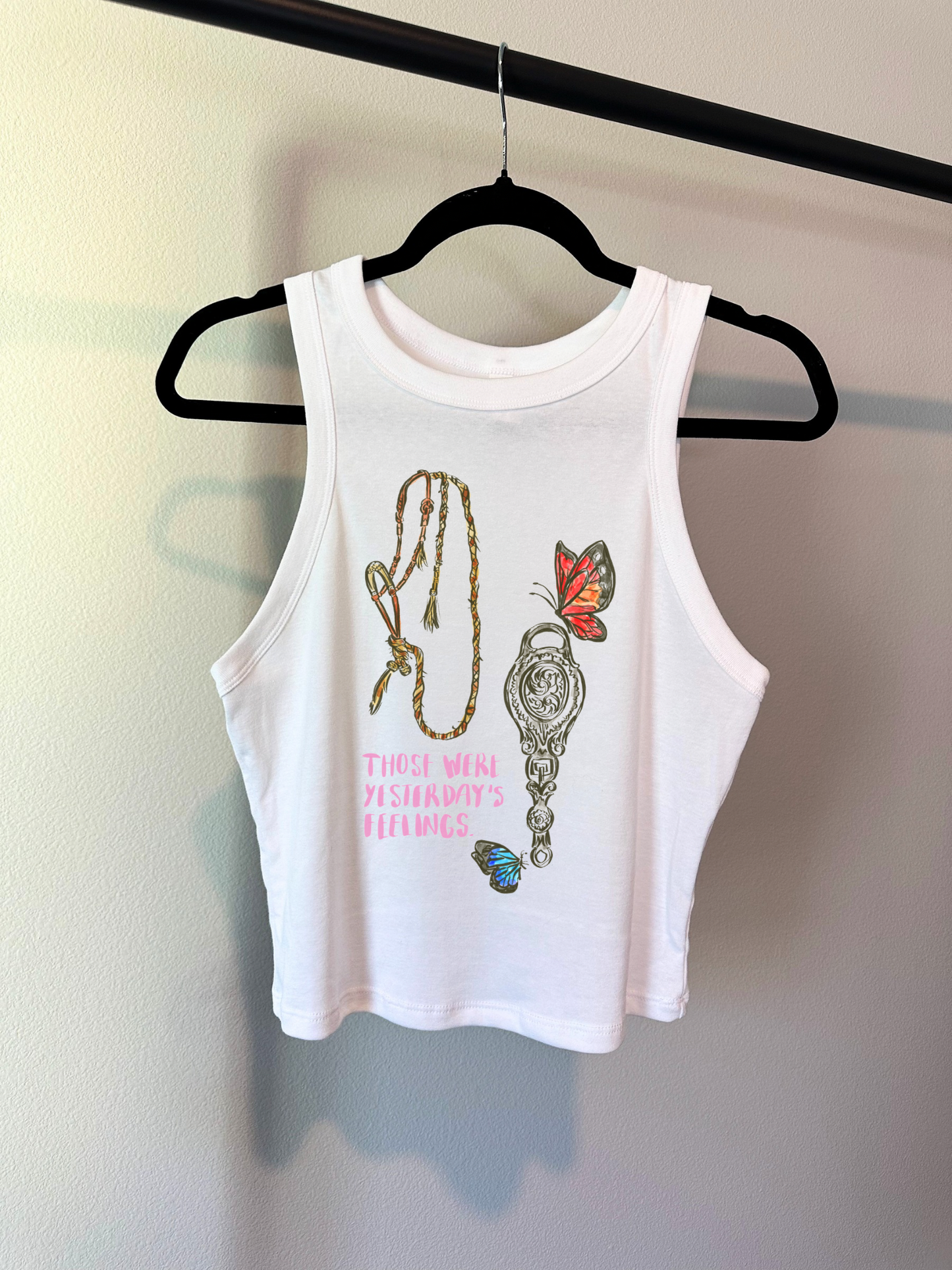 Those Were Yesterday’s Feelings Cropped Tank