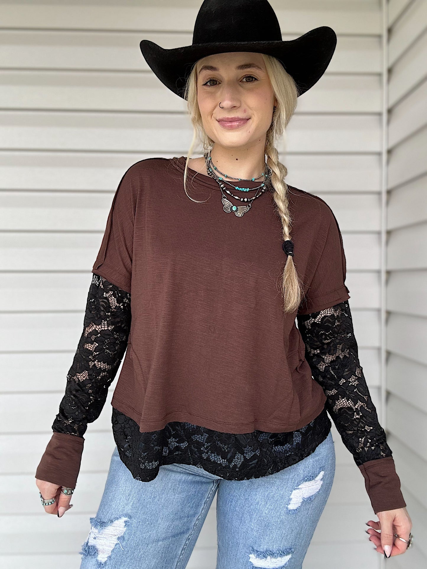 Lace Layered Long Sleeve
