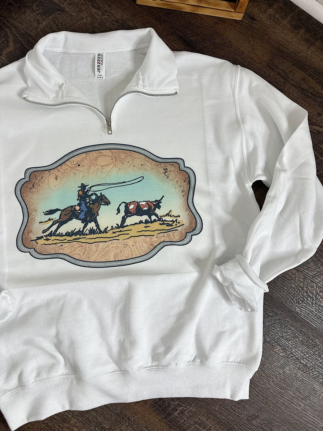 RTS Western Buckle Quarter Zip Medium