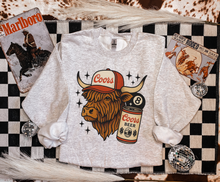 Load image into Gallery viewer, Punchy Highland TEE or CREWNECK
