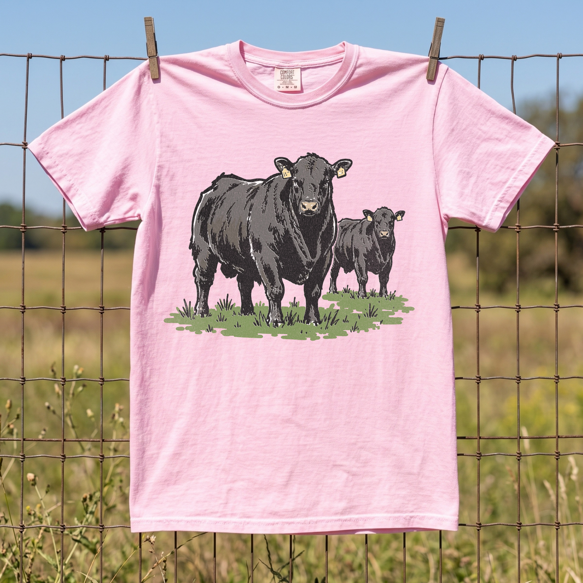 Angus Cow COMFORT COLORS TEE