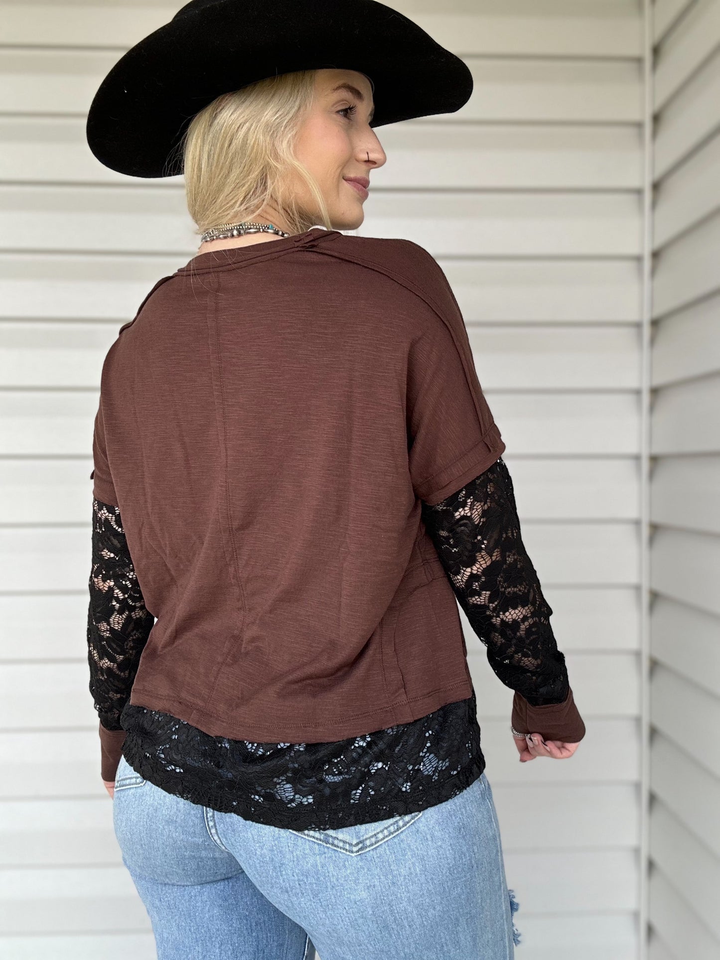 Lace Layered Long Sleeve