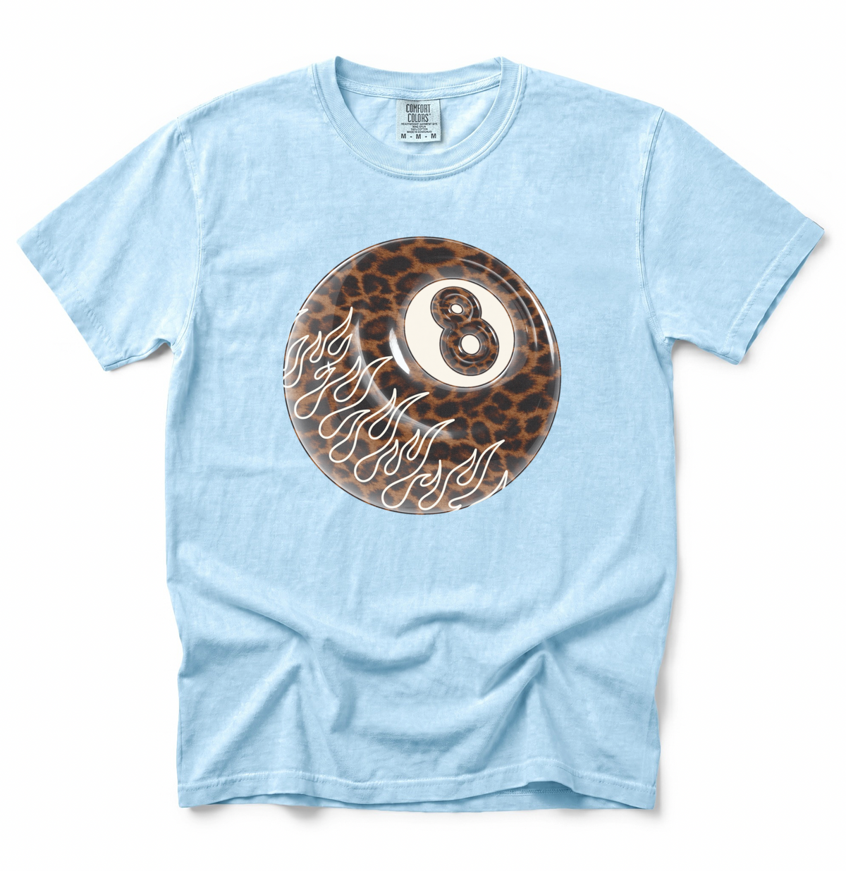 Leopard 8 Ball COMFORT COLORS TEE