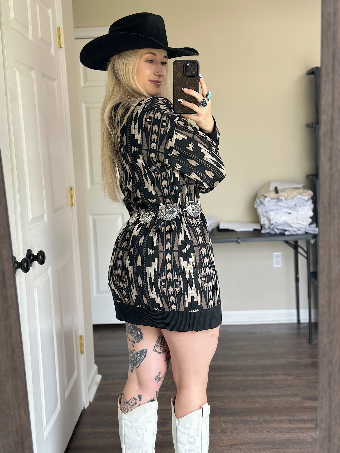 The Aztec Sweater Dress
