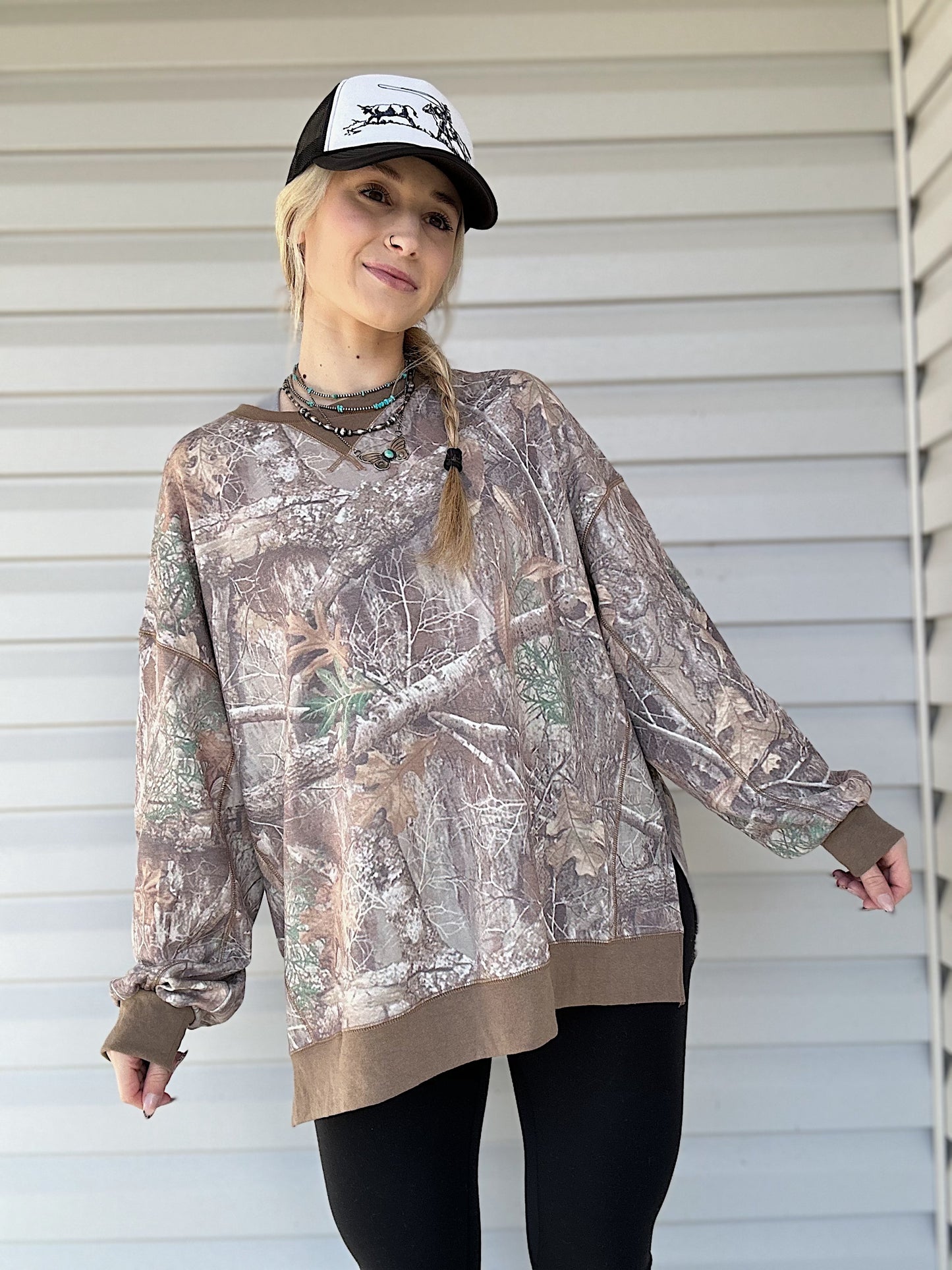 The Vintage Camo Top