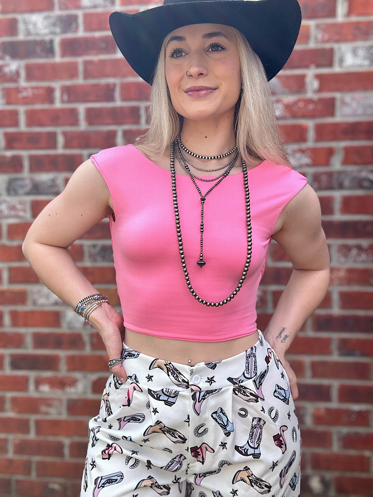 The Pretty In Pink Top (Open Back)
