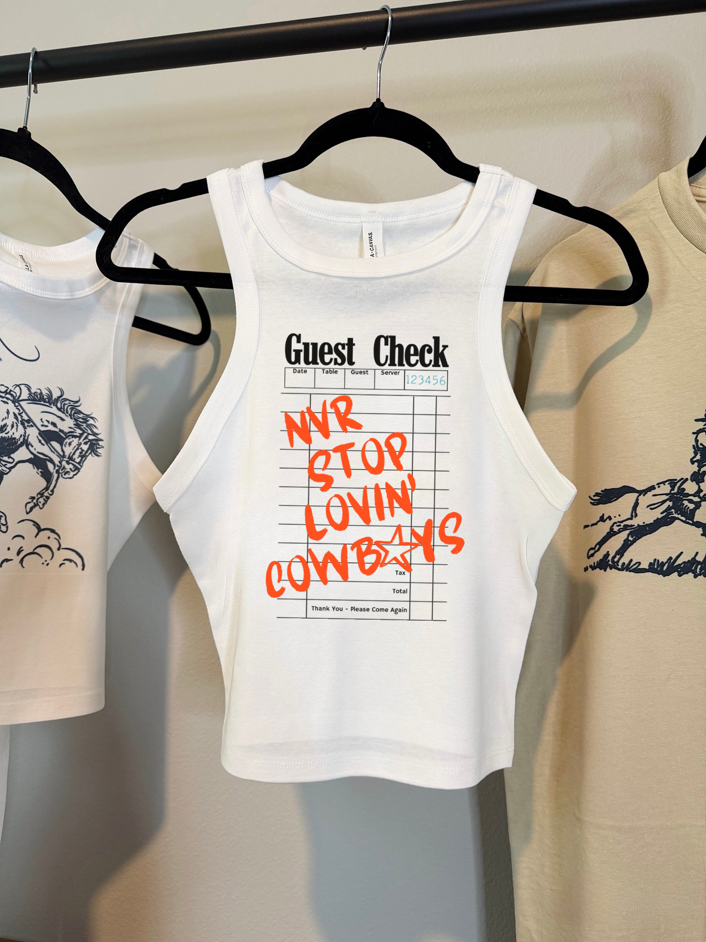 Nvr Stop Lovin’ Cowboys Cropped Tank