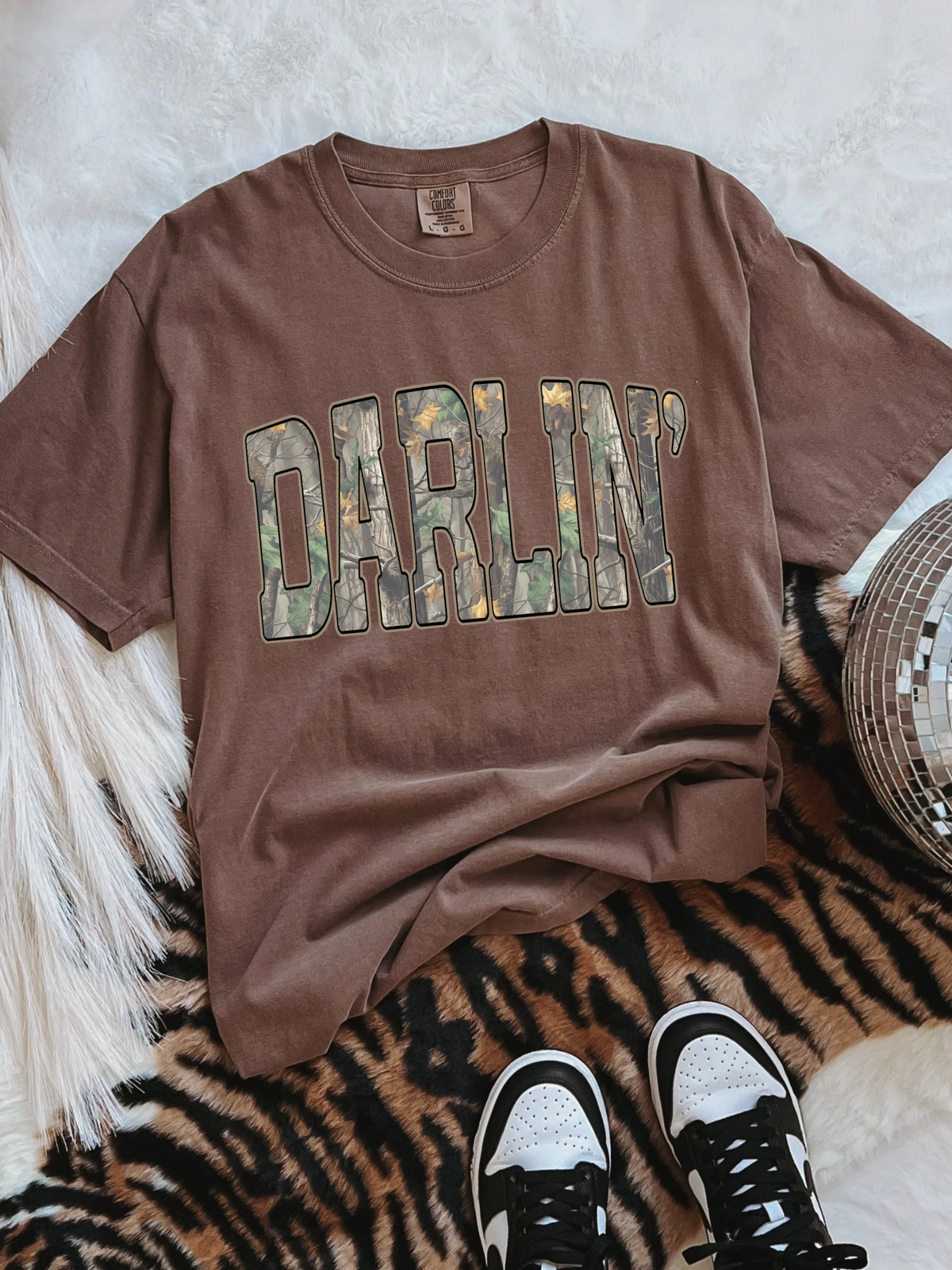 Camo Darlin’ COMFORT COLORS TEE