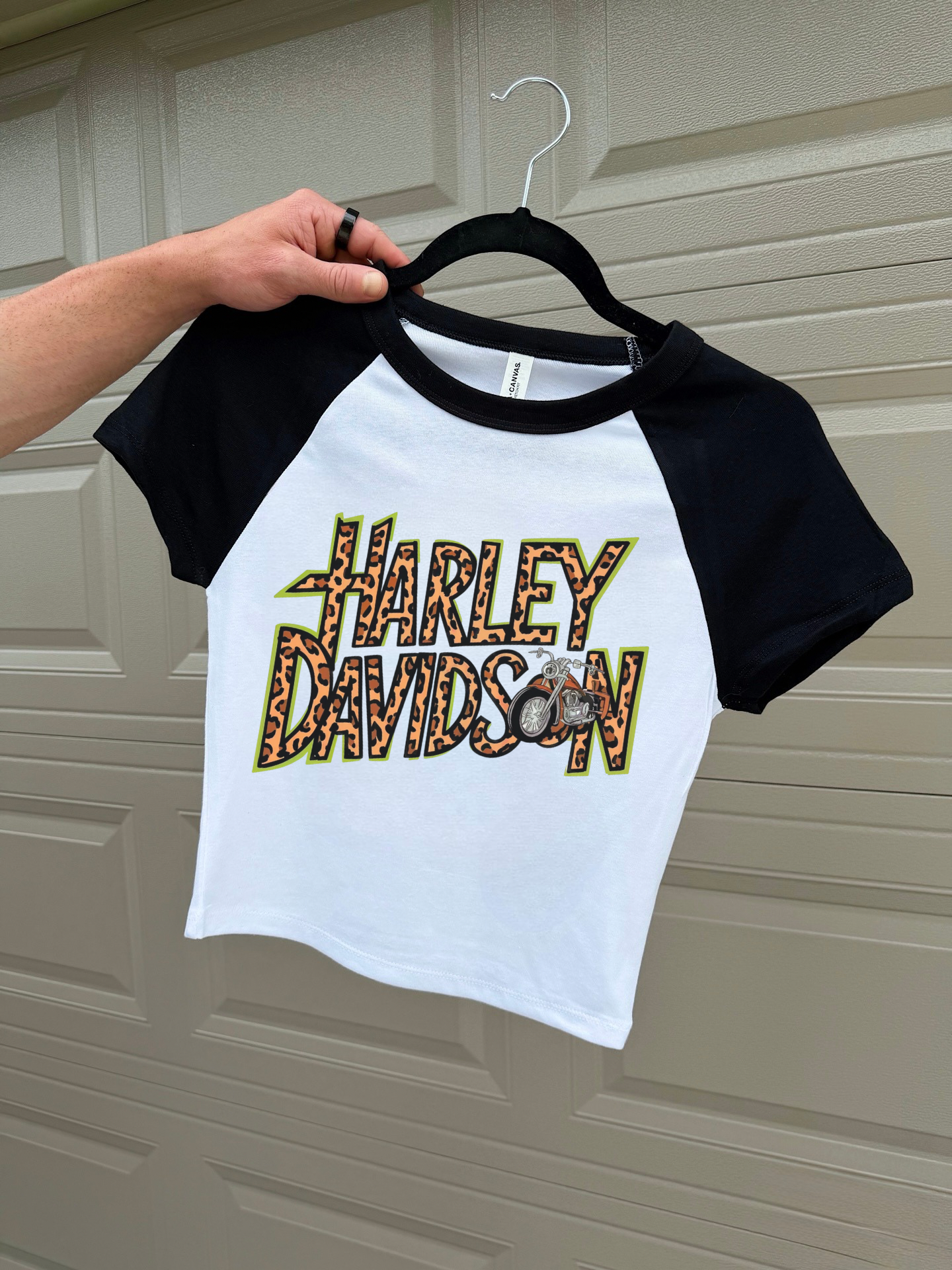 Leopard Harley Baby Tee