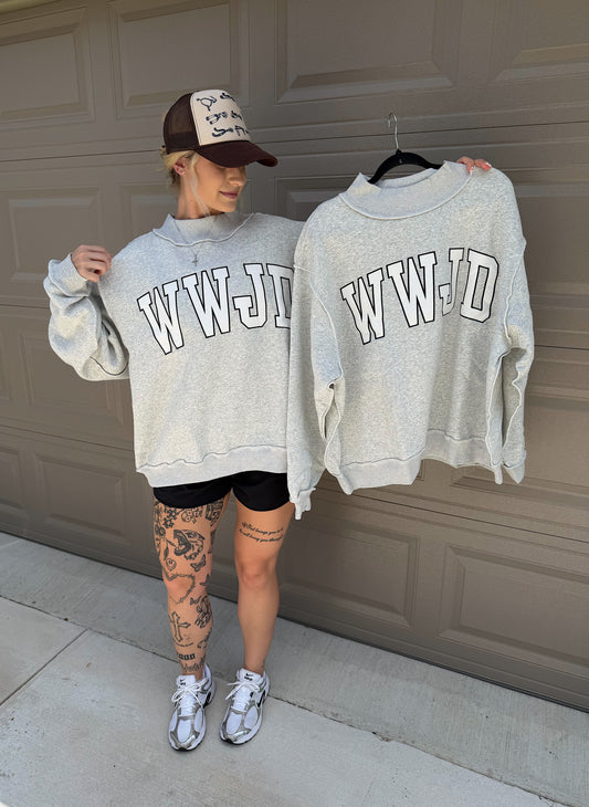 WWJD Mock Neck Sweatshirt