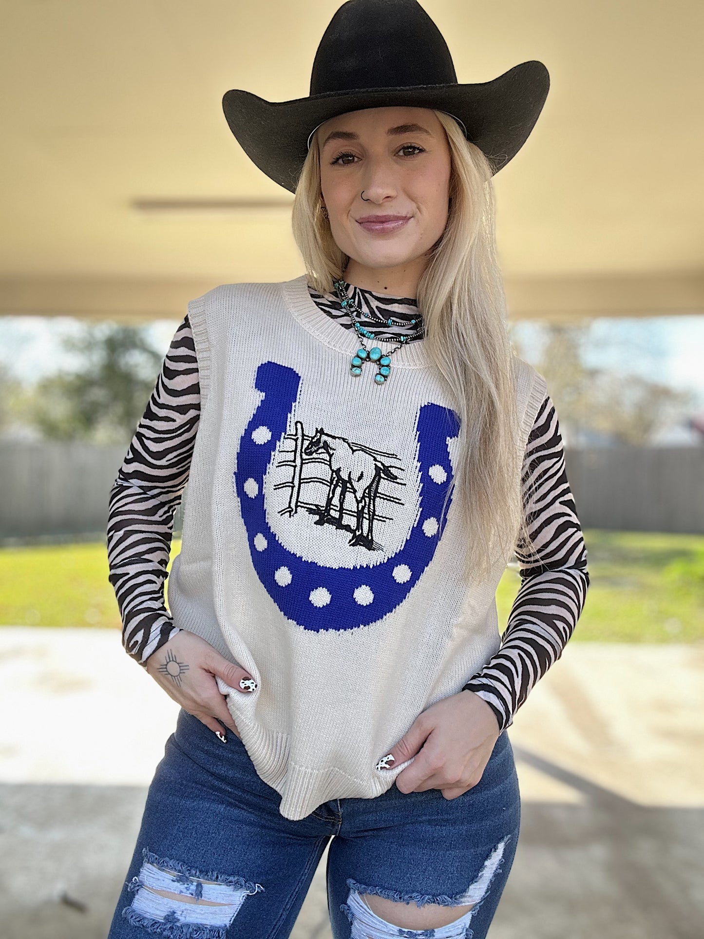 The Stay Lucky Sweater Vest