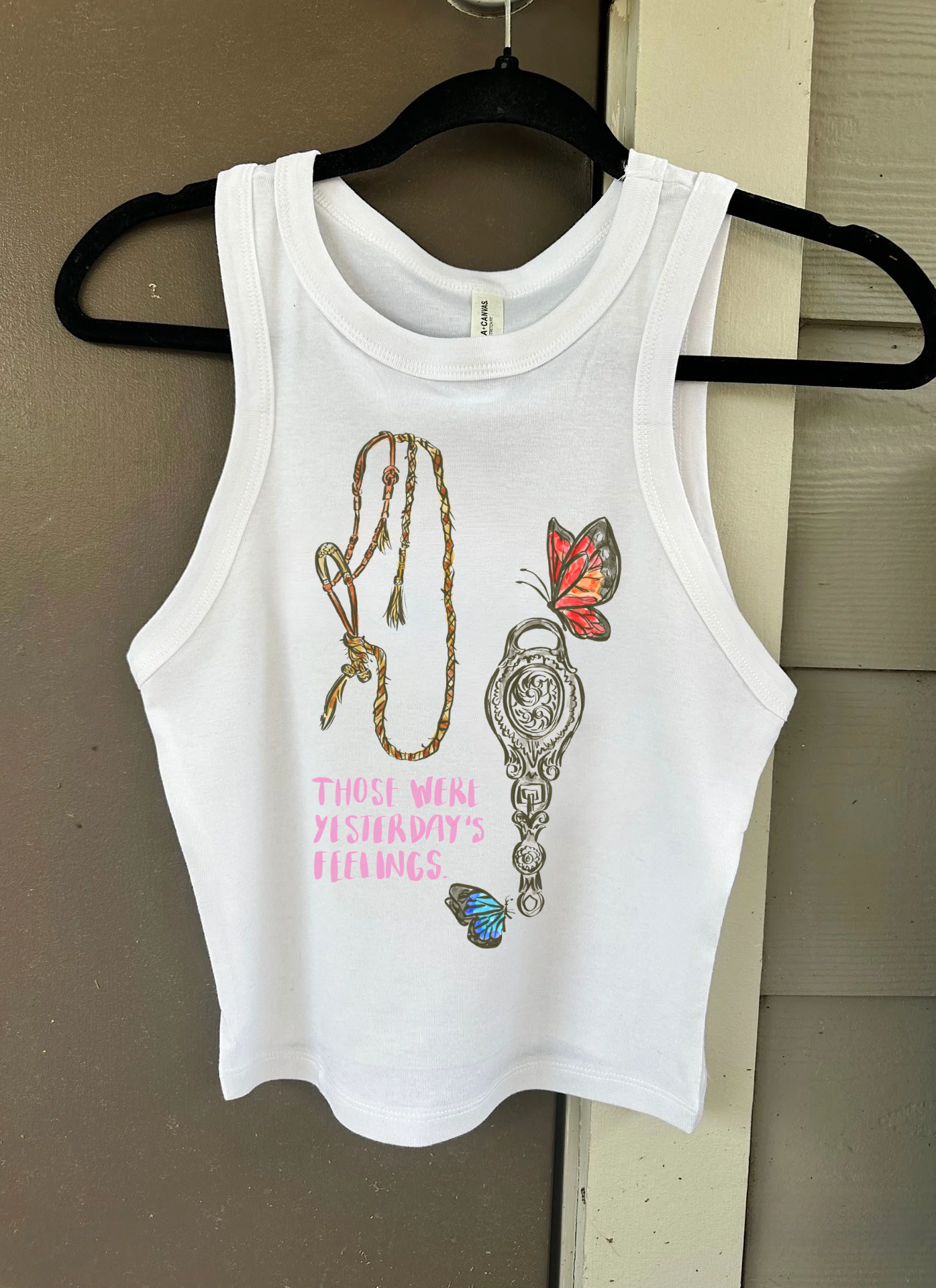 Those Were Yesterday’s Feelings Cropped Tank