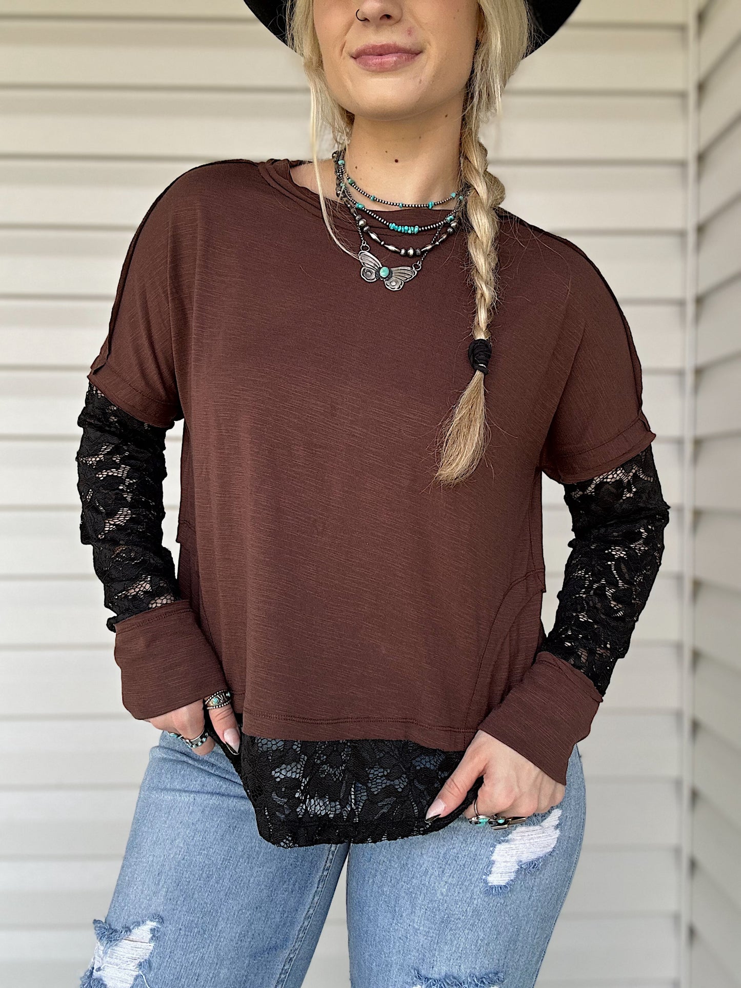 Lace Layered Long Sleeve