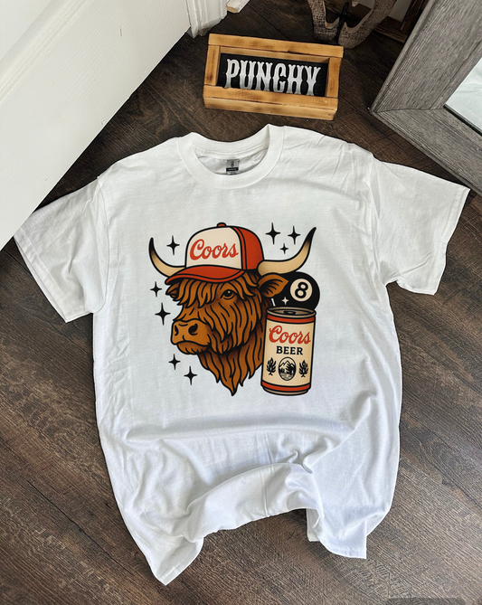 Punchy Highland TEE or CREWNECK