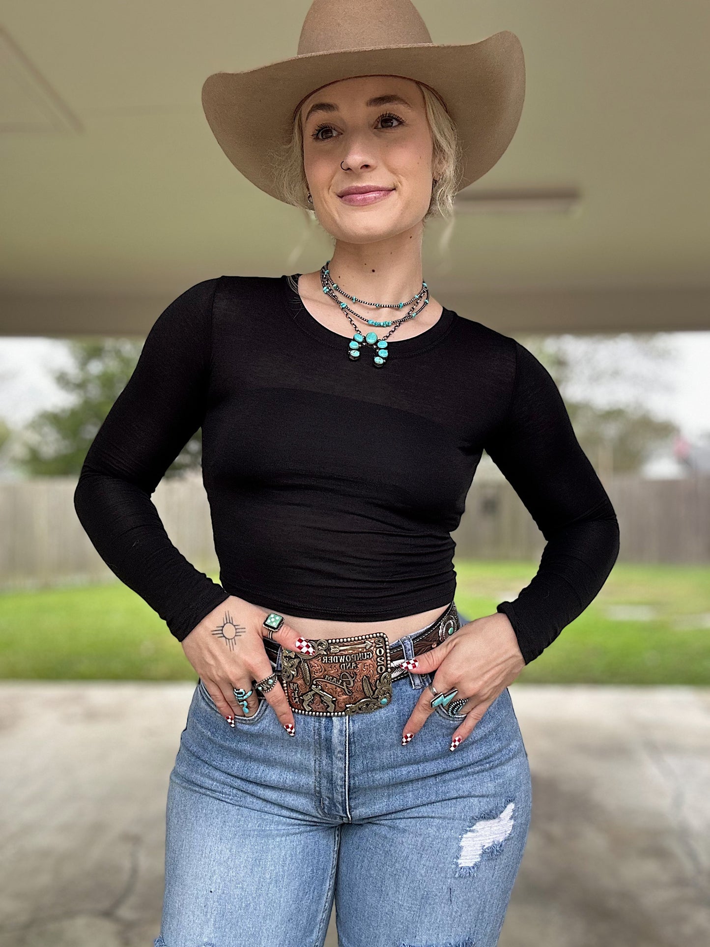 Black Basic Long Sleeve