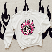 Load image into Gallery viewer, Pink Leopard 8 Ball TEE or CREWNECK

