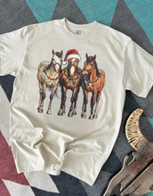 Load image into Gallery viewer, Christmas Light Horsey Tee or Crewneck
